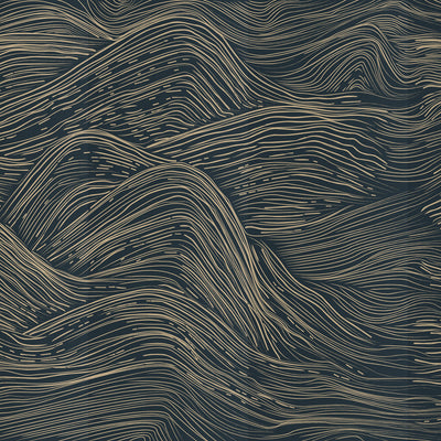 Highlands Mural - Blue Ridge on Grasscloth