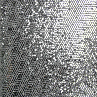 Reflective Silver Sequins Wallpaper