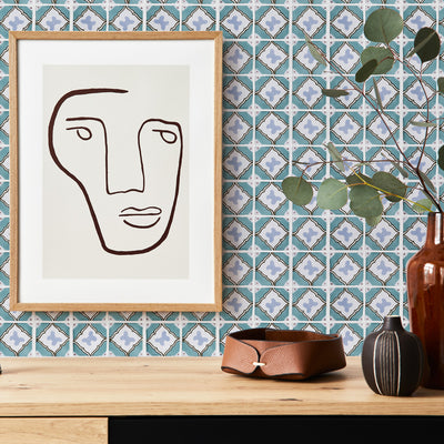 Spanish Tile 4 | Peel & Stick Wallpaper