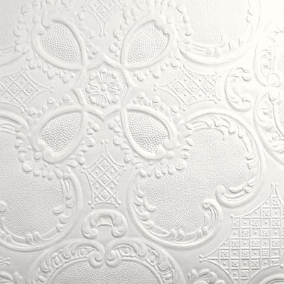 Supaglypta Alfred Paintable Embossed Wallpaper