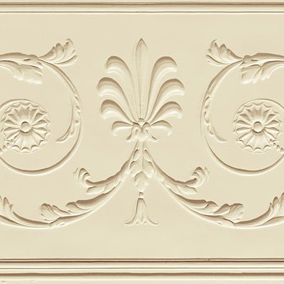 Diana Frieze Paintable Embossed Wallpaper