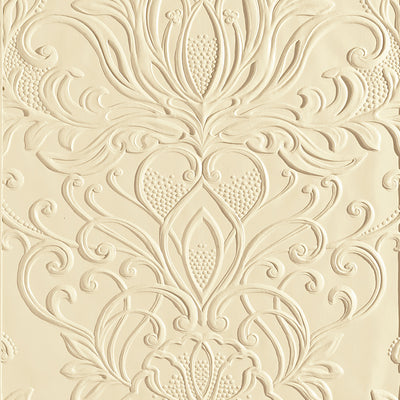 Cleopatra Paintable Embossed Wallpaper