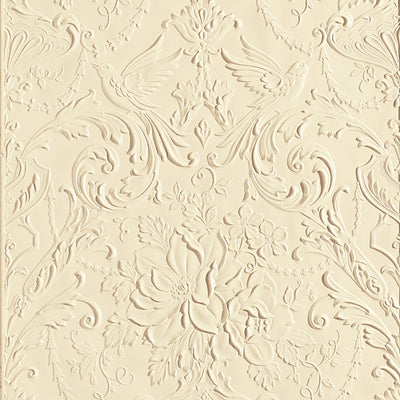 Passeri Paintable Embossed Wallpaper