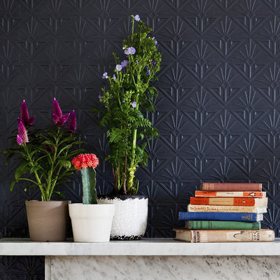 Deco Paradiso Paintable Embossed Wallpaper