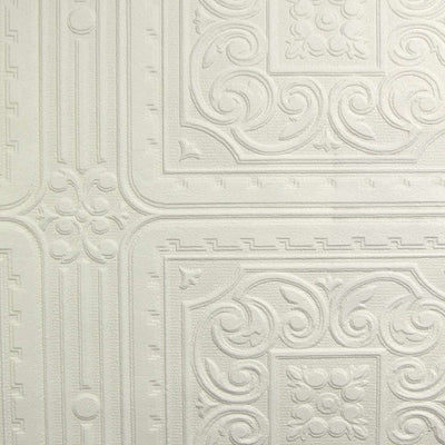 Turner Tile Paintable Embossed Wallpaper