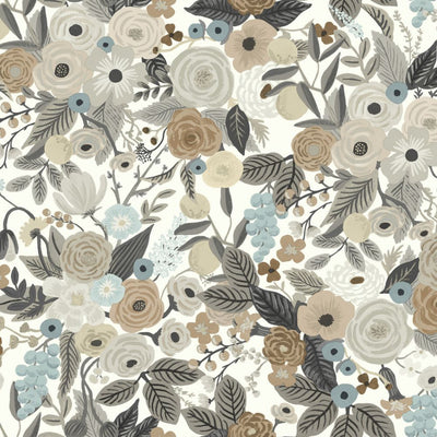 Garden Party Wallpaper - Brown/Beige