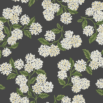 Hydrangea Wallpaper - Black/White