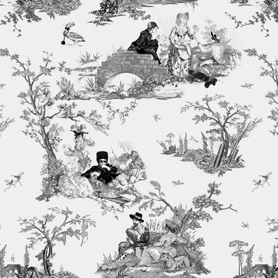 Flowerboy Toile Wallpaper - Old School