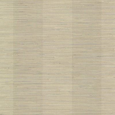 Oakland Pewter Grasscloth Stripe Wallpaper