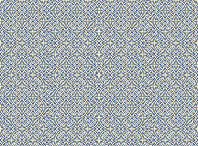 Lacey Circle Geo Wallpaper - Navy