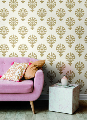 Luxor Wallpaper - Metallic Gold