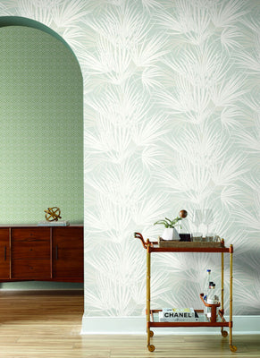 Palmetto Wallpaper - Gray