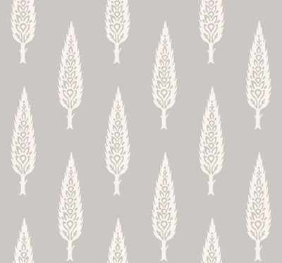 Juniper Tree Wallpaper - Gray