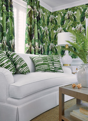 Travelers Palm Wallpaper - Green