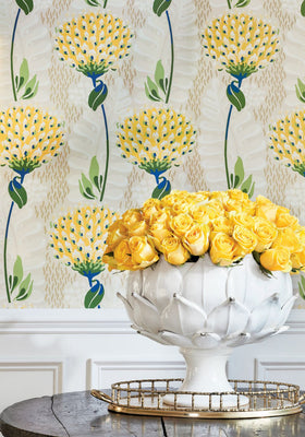 Tiverton Wallpaper - Yellow