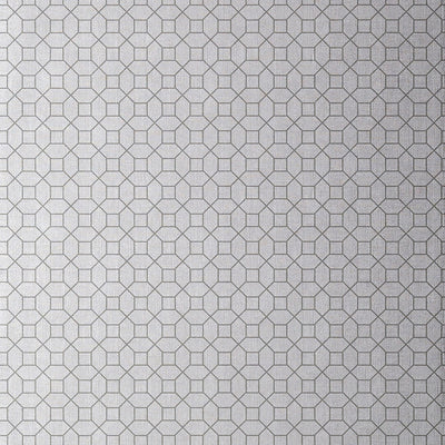 Farris Wallpaper - Grey on Silver