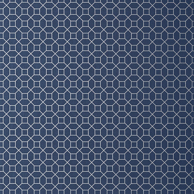 Farris Wallpaper - Silver on Navy