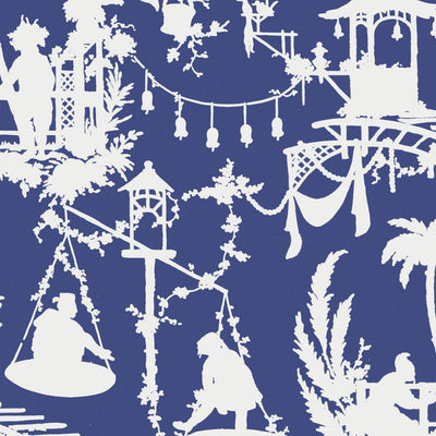 South Sea Wallpaper - Navy