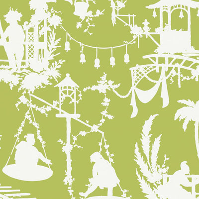 South Sea Wallpaper - Green