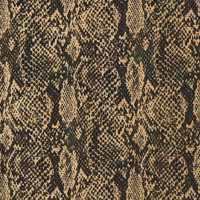 Boa Wallpaper - Black on Metallic Gold