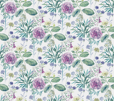 Midsummer Floral Wallpaper - Violet