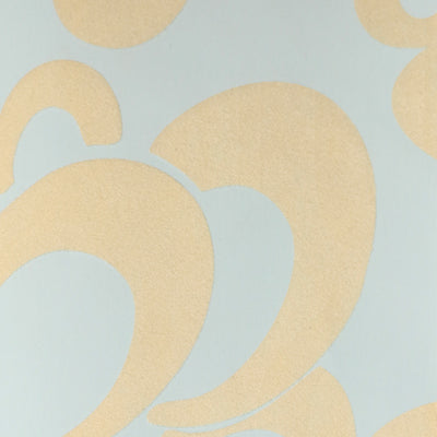 Spherule Flocked Wallpaper - Powder Blue