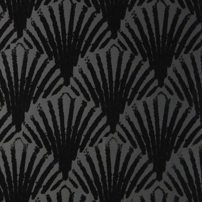 VV141 - Art Deco Fans Flocked Wallpaper