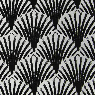 VV144 - Art Deco Fans Flocked Wallpaper