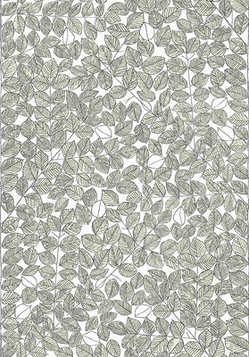 Romans Light Green Leaf Wallpaper